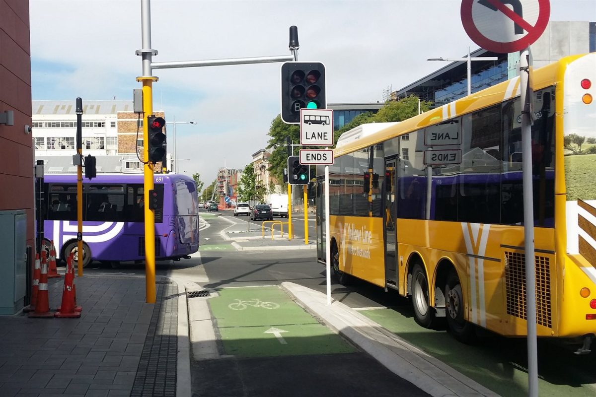 Outside the new bus interchange – what’s it like for cycling?
